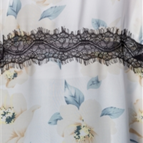 Cream Boho Floral Gardens Semi-Sheer Kimono - Picture 4 of 4